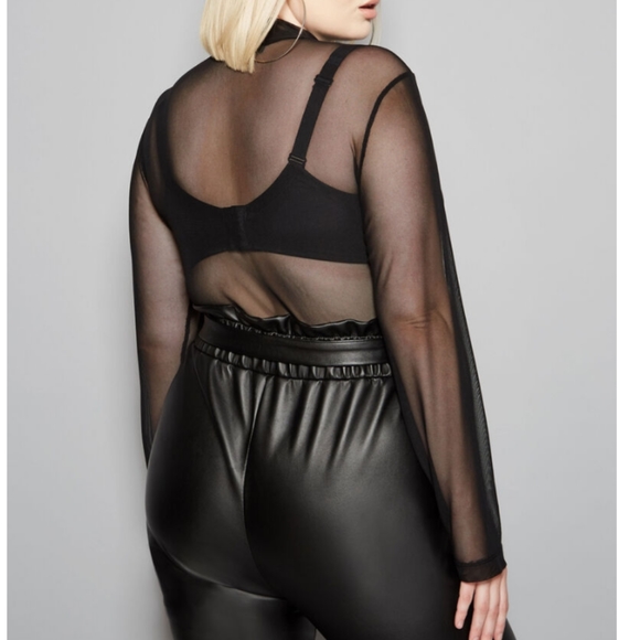 Ashley Stewart The Olivia Mesh Top - Picture 3 of 5